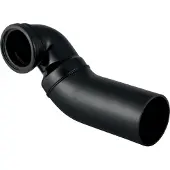 Geberit PE Wand-WC-Bogen 90 Gr links DN90/90 für waagrechte Montage 366913161