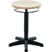 Stier Arbeitshocker mit Gleitern Sitzhöhe 440-630mm Buche natur