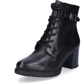 Tamaris Damen Leder Stiefelette schwarz