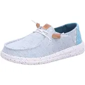 HEY DUDE Damen Halbschuhe Wendy Heathered Slub Tropical Blue