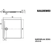 Kaldewei 351047982674 DW SUPERPLAN ZERO Mod.1510-5, 700 x