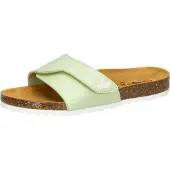 Lico Pantolette Bioline Clea Gr. 39 mit Klettverschluss, dämpfendem Kork-Kautschuk-Fußbett und leichter EVA-Sohle