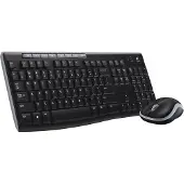 Logitech MK270, Volle Größe (100%), Kabellos, RF Wireless, QWERTZ, Schwarz, Maus enthalten