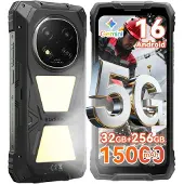 Blackview ROCK 2 Pro 6.67" 5G Ohne Vertrag Outdoor Smartphone mit 15000 mAh,32+256GB, Android 16,Dual-SIM,UNISOC T8100,DokeOS 5.0,120Hz,NFC,IP69K/IP68