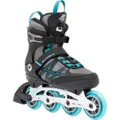 K2 ALEXIS 80 ALU Inline Skates Damen grau - cyan Größe EU: 42