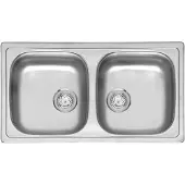 Reginox Beta 20 BAP KGOKG Edelstahlspüle ab Schrankbreite 80 cm / Auflagespüle