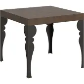 Itamoby Ausziehbarer Tisch 90x90/246 cm Paxon Walnuss Anthrazit Gestell