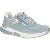 Gabor ROLLINGSOFT Damenschuhe - bequeme Schnür- Halbschuhe blau NEU