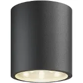 LUCANDE LED Außendeckenleuchte MERET , schwarz, Aluminium, Modern, LED Deckenleuchten