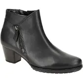 Gabor Stiefelette , Damen, Gr. 39, Textil, schwarz, Kalbsleder, unifarben, Schuhe Stiefelette, Blockabsatz, Ankleboots, Topseller