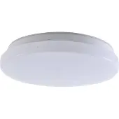 LINDBY LED-Außendeckenleuchte Kirkola, 3000 K, Ø 26 cm, weiß
