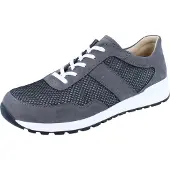 Finn Comfort Prezzo, Grau, Herrenschuhe, Schnürer, Leder, NEU - Herrenschuhe Sneaker / Schnürschuh, Grau, leder (patagonia/skipper)