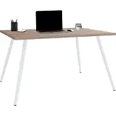 VCM Schreibtisch Computertisch Bürotisch Skandanivischer Retro Look Salia 80x50 cm