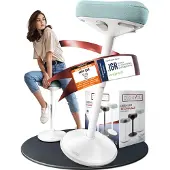 CLOUVOU Nexus Bürohocker [DAS ORIGINAL] Sitzhocker für mehr Rücken Fitness, Höhenverstellbar 47-64cm, Ergonomischer Wackelhocker (Mint)