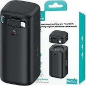 Usams Powerbank Ze Zwijanym Kablem Retractable Lightning 18000 Mah Pd45W Fast Charge Xmf Series Czarny/Schwarz 20Kcd21701 (Us-Cd217)