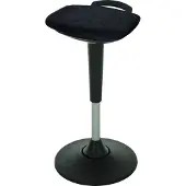 Stier Multibewegliche Stehhilfe mit Tellerfuß Sitzhöhe 600-840mm Schwarz