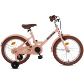 Nogan Dutchy Kinderfahrrad 18 Zoll Mattes Rosa | Komplett mit Stützräder