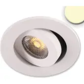 ISOLED LED Einbauleuchte MiniAMP weiß, 3W, 24V DC, warmweiß, dimmbar