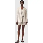 AllSaints Averie Blazer Silver Grey Größe: 8 | Blazer Outlet | Damen | Grau