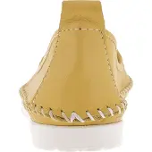 Andrea conti Damen Mokassins Leder Ballerina casual bequem kombistark 0027449, Größe:41 EU, Farbe:Gelb