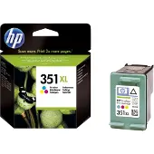 HP 351XL Cyan/Magenta/Gelb Original Druckerpatrone mit hoher Reichweite, Hohe (XL-) Ausbeute, Cyan, Magenta, Gelb, Tinte auf Farbstoffbasis, 1 Stück(e), 580 Seiten