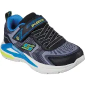 SKECHERS S-Lights Jungen Low Sneaker TRI-NAMICS Grau Textil-Synthetik-Mix Größe: 33