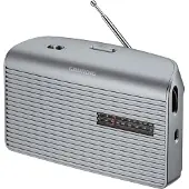 Grundig Music 60 Radio, UKW/MW, Kopfhörer-Ausgang, silber