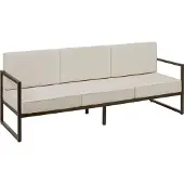 TecTake Garten-Loungesofa Comosa, 3-Sitzer, XXL-Polsterung