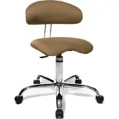 Topstar Drehstuhl Arbeitsstuhl Bürostuhl Erzieherstuhl Sitness 40 chrom braun