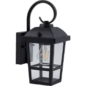 LINDBY Außenwandleuchte Eloane , dimmbar, schwarz, Edelstahl, Modern, Wandleuchte außen