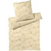 Elegante Mako-Jersey-Bettwäsche-Garnitur Meadow Farbe Sonne Größe 135x200+80x80