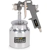 Powerplus Druckluft Hochdruck-Spraypistole Spritzpistole Lackierpistole+750 ml Becher powerplus - Saugbecherpistole - 750 ml