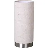 LINDBY Tischlampe Ronja , dimmbar, creme / amber, für Schlafzimmer, Textil / Stoff / Seide, Modern, Tischlampe