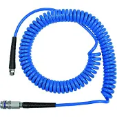 RIEGLER Spiralschlauch-Stahlkupplung-Set, PU, Schlauch-ø 12x8, 6,0 m, SP12600PUSSK