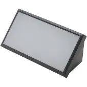 LINDBY Abby Außenwandleuchte Dark Grey/White - , Abby, Schwarz, für Balkon, Kunststoff, Modern