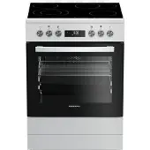 Grundig GFBM23420WC, Freistehender Herd, Weiß, Drehregler, Vorne oben, Keramik, 4 Zone(n)
