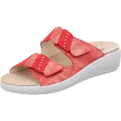Rohde Damen Pantolette aus Leder mit Strass und losen Einlagen Rivella 5720, Größe:37 EU, Farbe:Rot
