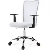 Miliboo - Design-Bürosessel Mesh Weiß PLUZ