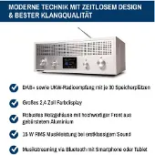 Blaupunkt Nostalgieradio VERONA mit DAB+ und Bluetooth, Weiß