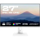 Japannext Monitor Weiß 27" IPS 4K UHD (3840x2160) JN-IPS27UHDR-C65W-HSP-W