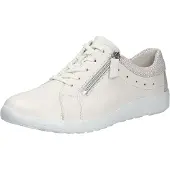 Waldlaufer K-Ira 634002-496 Halbschuh, Damen, Leder, Perl Sand/Lightgold - Damenschuhe Bequeme Schnürschuhe, Beige, leder (hirsch/pino fume)