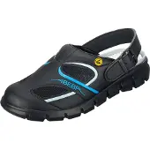 ABEBA Clog schwarz/ blau ESD - 35