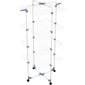 Gimi Modular 4, Wäscheständer, Stahl, Blau, Weiß, 40 m, 25 kg, 4 Regale