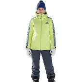 Adidas Damen Skijacke Coach Jacke Gr.32 gelb-blau