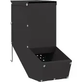 vidaXL Kaninchenfütterer Schwarz 12,5 x 26 x 28,5 cm 1 kg