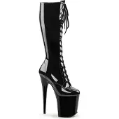 Pleaser FLAMINGO-2023 Damen Boots von , Schwarz Glanz , EU 41, US 11