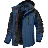 Sonstiges Herren Winter Skijacke Fleece Gefüttert Outdoor Wasserdicht Funktionsjacke XXL Blau