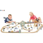 Polar B Train Set, 3 Jahr(e), Holz, Mehrfarbig