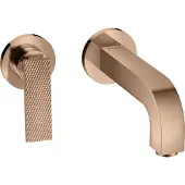 Hansgrohe Fertigmontageset AXOR CITTERIO f Unterputz-Einhebel-Waschtischmischer H Hebelgriff, Rautenschliff polished red gold