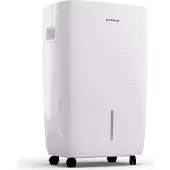 Klarstein DryFy Connect 60L Luftentfeuchter, 60L/24h, WiFi App Steuerung, 8L Tank, Timer, Elektrischer Entfeuchter für Räume 45-65m², Automatische Abschaltung, Tragbar, Weiß
